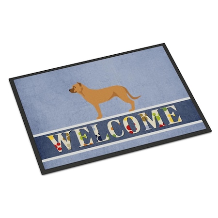 Carolines Treasures Alano Espanol Spanish Bulldog Indoor or Outdoor Mat - 24 x 36 in. BB8344JMAT